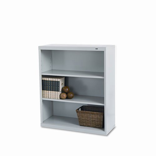 Tennsco34-1/2 by 13-1/2 by 40-Inch Metal Bookcase with 3 Shelves, Putty
