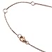 AMY O Friendship Necklace, Gift for Best Friend - Petite Crystal Necklace in Rose Gold Vermeil