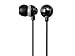 Monoprice Button Design Noise Isolating Earbuds Headphones Black with in-line Microphone and 1-Button Control