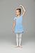 Dance Leotard with Skirt for Girls by Mdnmd (Tag130) Age 6-8,Blue