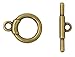 Mandala Crafts Toggle Clasp, T-Bar Closure from Metal for Jewelry Making in Bulk, Rose Gold, Bronze, Gunmetal, Silver, Gold Tone (Round 0.55 Inch 14mm 120 Sets)