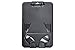 Brady People ID 1840-6661 B-Holder Rigid Plastic Vertical 3-Card Holder, Black