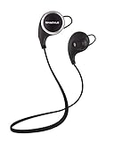 SHACKLE Bluetooth Headphones, V4.1 Wireless Sport Stereo In-Ear Noise Cancelling Sweatproof Headset with APT-X/Mic for iPhone 7 6 5 Samsung Galaxy S7 and Android Phones [Upgraded Version]