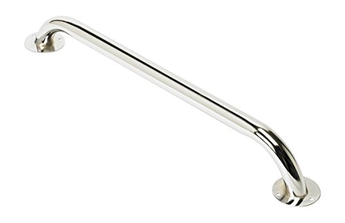 HOMECRAFT Ringwood Grab Rail, Steel Safety Support Rail, Home Assist Handle for Bathtub, Shower, and Steps, Indoor/Outdoor Use, Easy Grip, Chrome Finish, 610mm (Eligible for VAT relief in the UK)