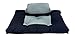 Web Linens Inc 2pc Set - Black/Gray Zabuton Zafu for Yoga and Meditation - Thick and Overfilled Seat Cushion - Exclusively by Blowout Bedding RN# 142035