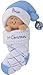 Baby's 1st Christmas, Boy Christmas Ornament - Free Personalization, Ornament Central Baby in Christmas Stocking Blue
