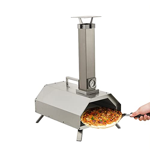 GRILIFE Pizza Oven Outdoor and Heavy Duty Stainless Steel Wood Fired