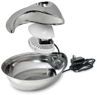 Pioneer Pet Drinking Fountain Raindrop Design, Stainless Steel, 1.77 l (Pack of 1) - Image 4