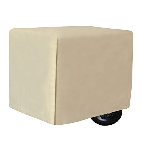 iiSPORT Waterproof Generator Cover - 600D Heavy Duty Polyester Generator Cover Medium, Fits Generators Up to 32" L x 24" W x 24" H, Khaki