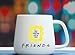 Peephole Yellow Frame Coffee Cup &Mugs Milk Cup Monica's Door Frame 1Cup + 1 Spoon + 1 Coaster Great Present for Fan!Ready to Hang.