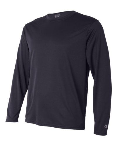 Champion CW26 Adult Double Dry Long-Sleeve Interlock T-Shirt - Navy44; Extra Large