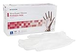 MCK11151310 - Exam Glove McKesson NonSterile Powder Free Vinyl Ambidextrous Smooth Clear Not Chemo Approved Large