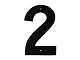 Montague Metal Products Helvetica Font Individual House Number, 2, 3-Inch