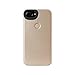 LuMee Two Selfie Phone Case, Gold Matte | LED Lighting, Variable Dimmer | Shock Absorption, Bumper Case | iPhone 8+ / iPhone 7+ / iPhone 6s+ / iPhone 6+