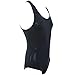 FEESHOW Men's Soft Smooth Work Out Swimsuit Gym Fitness Bodysuit (Medium(Waistline 28.0-40.0 inch/72-102cm), Black)