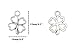 ALIMITOPIA 100pcs Four Leaf Clover Lucky Charms Pendents for DIY Crafting Bracelet Necklace Jewelry Making Accessories(Antique Silver)