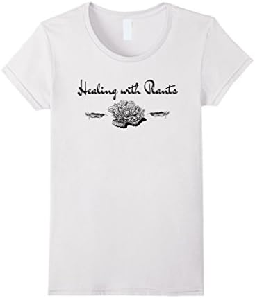Womens Healing With Plants T-Shirt XL White