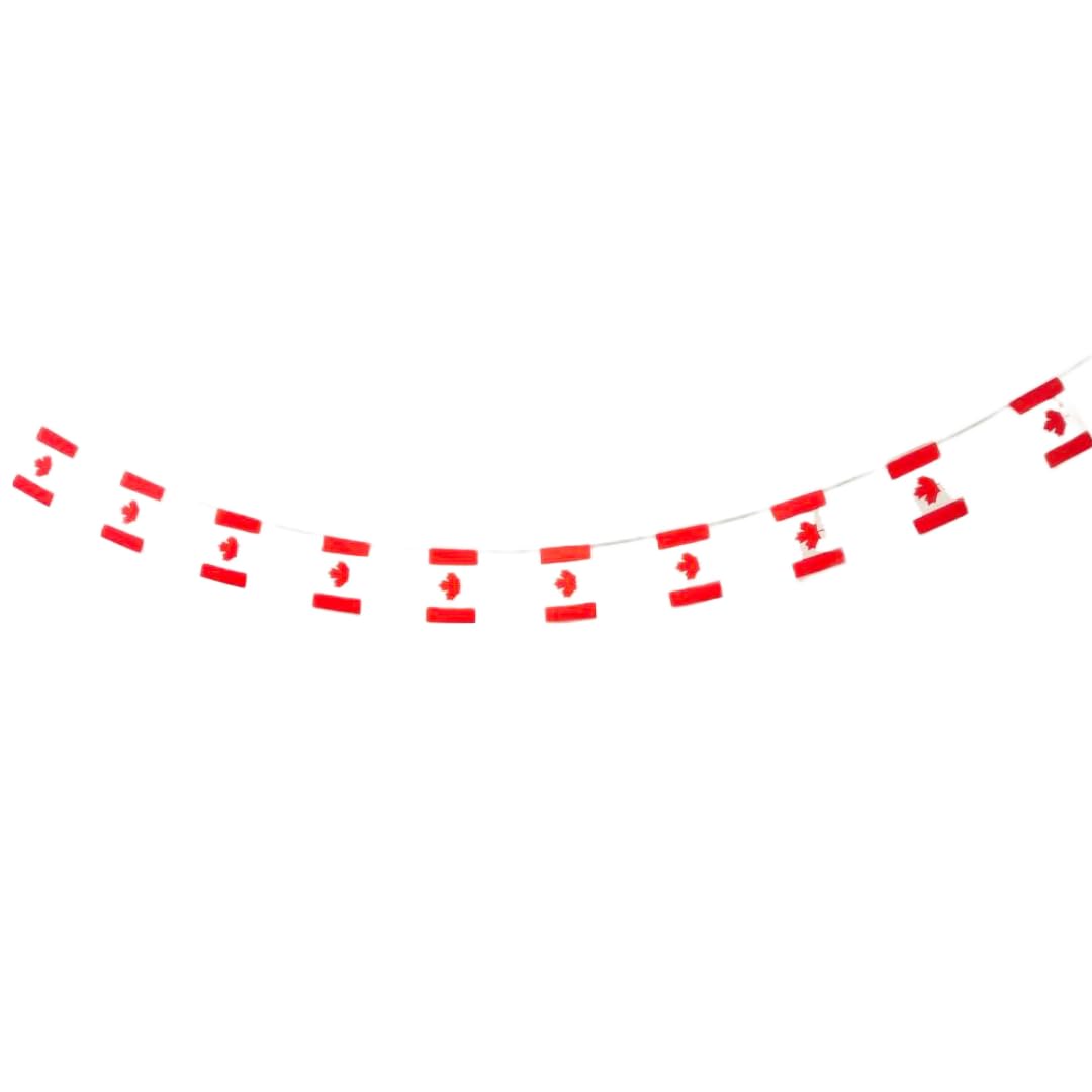 Canada Flag Canada Flag Canada Canada Garland 11.4 m Canada Flags Canada National Flag Canada 14 x 21 cm for Garden Bars Decoration (Canada)