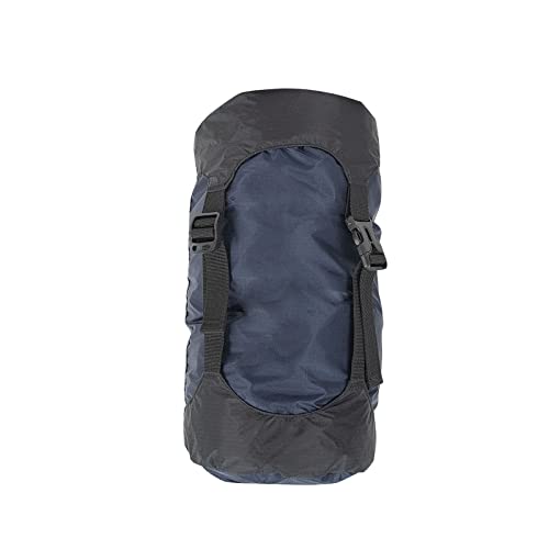 Sanmum Nylon Compression Sack for Sleeping Bag, Lightweight Stuff Bag Organizer for Camping Backpacking Hiking (20L-35L,Darkblue)