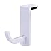 AKOAK 2 Pcs Headphone Headset Hanger Monitor Stand Holder Headset Stick-on Hook for Home and Office,Whitethumb 1