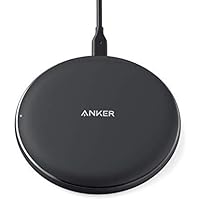Anker Wireless Charger, Powerwave Pad Upgraded 10W Max, 7.5W for iPhone 11, Pro, Max, XS Max, XR, XS, X, 8, Plus, 10W Fast-Charging Galaxy S10 S9 S8, Note 10 Note 9 Note 8 (No AC Adapter)