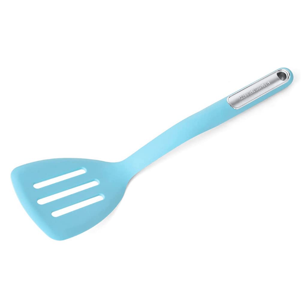 Photo 1 of KitchenAid Silicone Slotted Turner, Aqua Sky