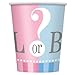 Gender Reveal Deluxe Party Pack Serves 16 Plates Cups Napkins & Tablecloth