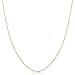 Kooljewelry 14k Yellow Gold 0.7 mm Thin Round Cable Chain Necklace (16, 18, 20, 22, 24 or 30 inch)