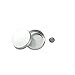 Houseables Aluminum Tin Jars, 4 Oz, 120 ML Gram Jar, 12 pcs, Cosmetic Sample Metal Tins Empty Container, Round Pot Screw Cap Lid, Small Ounce for Lip Balm, Salve, Make Up, Eye Shadow, Powder (12 PCS)