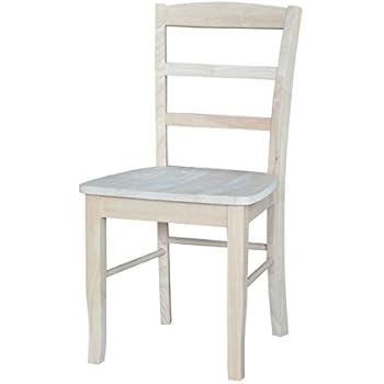 International Concepts Pair of Madrid Chairs Unfinished