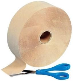 (Pack of 2 Rolls) 2.75" X 600', Gummed Kraft Paper Tape, for Sealing and Packaging, 2.75 Inches X 600 FeetCommercial Quality
