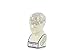 Urban Trends Ceramic Phrenology Head Bust, Small, Gloss White