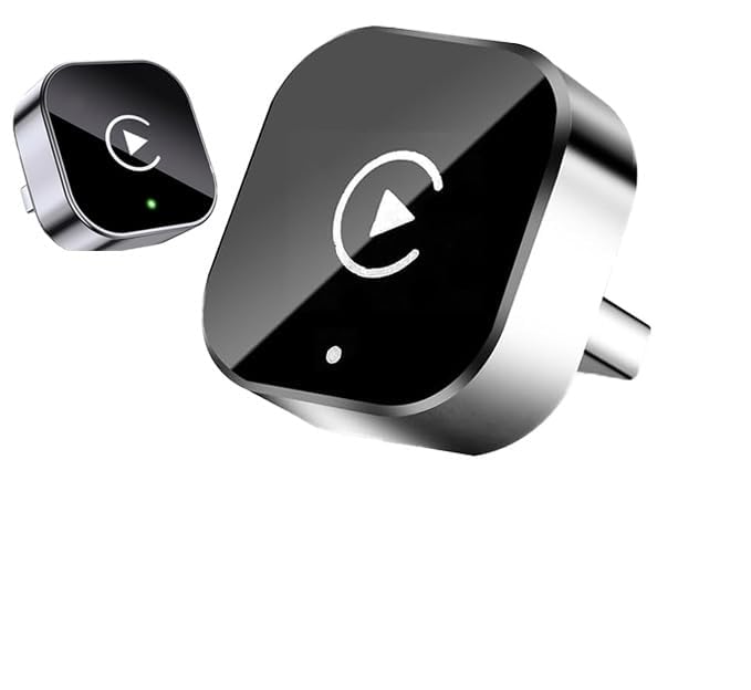 AINIFREE Adaptateur CarPlay sans Fil, Mini CarPlay et Android Auto 2 en 1, USB-A/C, Plug & Play, Connexion Automatique, Mise à Niveau 2025, Compatible with iPhone and Android