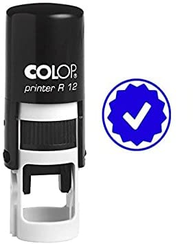 Right Mark Self Inking Mini Rubber Stamp Colop Round Decorative Teachers Stamps 12mm