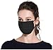 Disposable 3-Ply Face Mask Antiviral Medical Surgical Mask with Earloop Polypropylene Masks for Personal Health - 50 Pcs (Black)