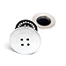 TubShroom Tub Drain Hair Catcher, Black Chrome – Protector and Catcher for Bathroom Drains, Fits 1.5” 1.75” Bathtub Shower Drains