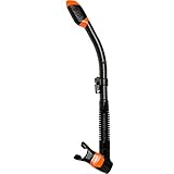 Cressi Supernova Dry Snorkel (Black Orange)