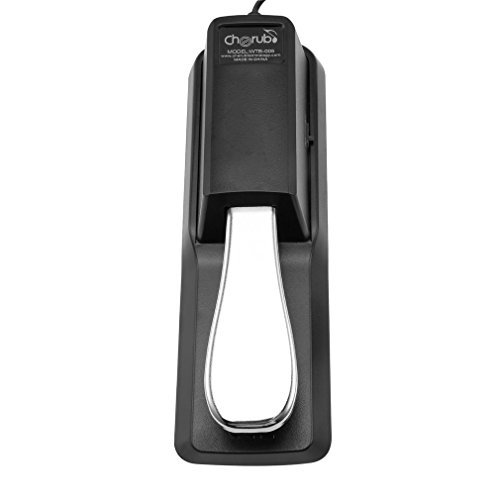 Sustain Pedal for Keyboard, LESHP Damper Sustain Pedal, 6 feet cable with 1/4 inch plug For Yamaha Piano Casio Keyboard Sustain Ped, Yamaha, Roland, Casio, Korg, Behringer, Moog - Universal Foot Pedal