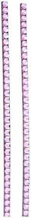 Xbes 1 Pair Crystal 3D Car Diamond Car Eyeliner Auto Headlight Decal Stickers Eyelashes (Pink)