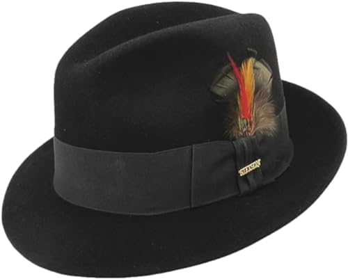 Bailey of Hollywood Men's Fedora Hat, Black, S at Amazon Men's