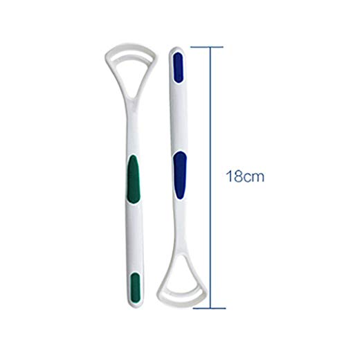 Samoii Scraper Handle Tongue Cleaners Tongue Scraping Cleaner Bad Good Breath Brush Scraping 2pcs for Adult Kids - Thumbnail 7