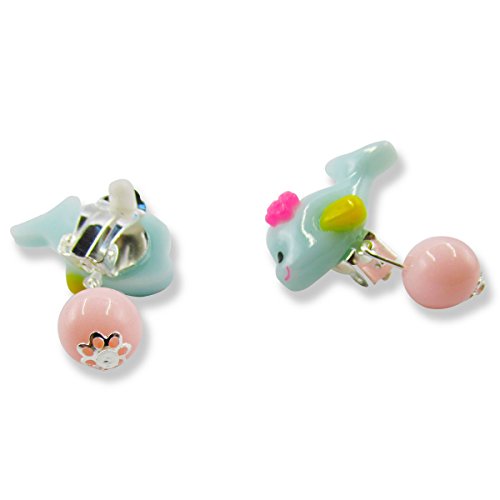 image for 7 Pair Pretend Clip-on Earrings with Pendants for Girls and 3 Pair Hai