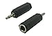 CERRXIAN 3.5mm 1/8 3 Pole Male Plug to 6.35mm 1/4 Inch Female Stereo Jack Audio Adapter Headphone Microphone Converter Connector-2 Pack