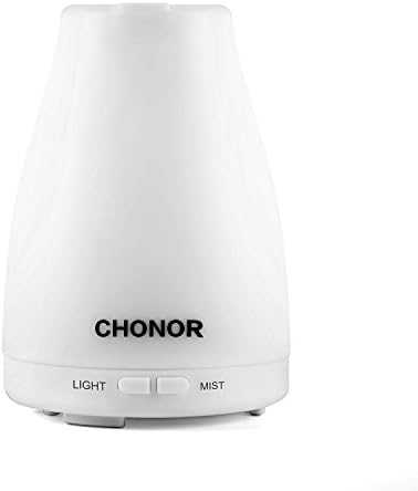 Essential Oil Diffuser Ultrasonic Aroma Cool Mist Humidifier with Adjustable Mist Mode,Waterless Auto Shut-off and 7 Color LED Lights Changing for Home Bedroom Living Room Office Yoga Spa,100ml