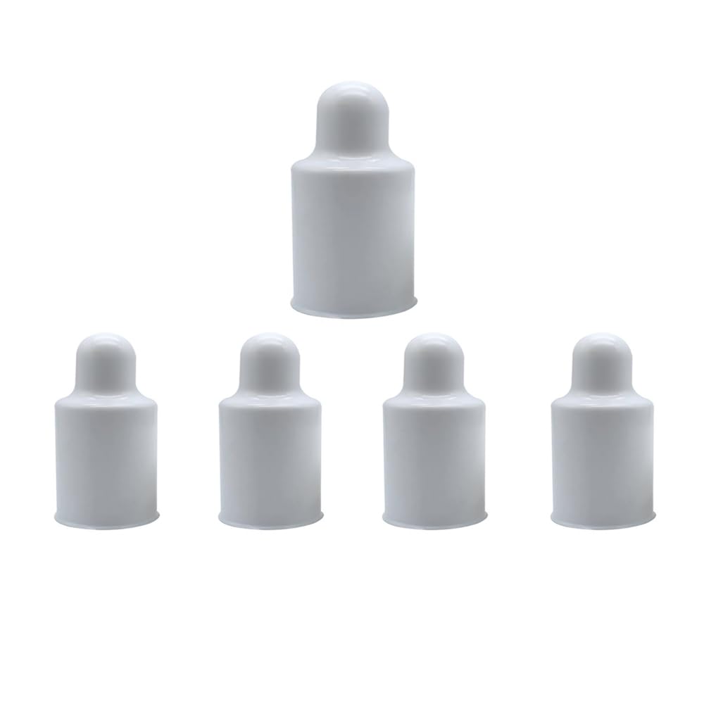 5 Pcs Nut Bolt Covers, White Plastic M20 Bolt Dome Caps, Higher Bolt Nut Protection Cover
