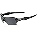 Oakley Men's OO9188 Flak 2.0 XL Rectangular Sunglasses, Polished Black/Black Iridium Polarized, 59 mm