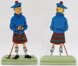 TINTIN FLAT FIGURINE THE BLACK ISLAND by MOULINSART SA