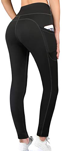 Abodhu High Waist Yoga Pants with Pockets Tummy Control 4 Way Stretch Workout Running Yoga Leggings Pants