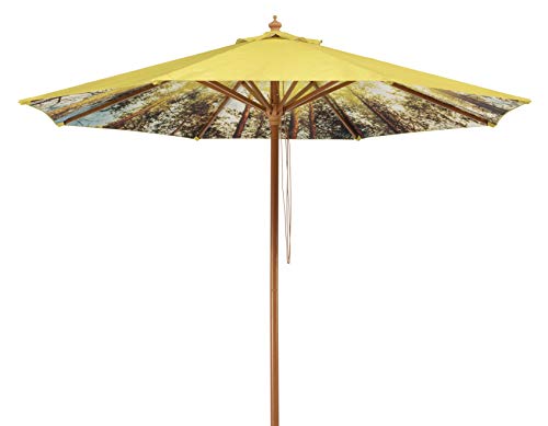 Schneider Sonnenschirm Malaga Forest, 300 cm rund, 614-85, Gestell Alu/Stahl, Bespannung Polyester, 7.2 kg