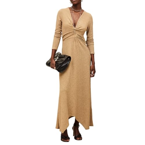 ba&sh Brady Dress, Gold, 3